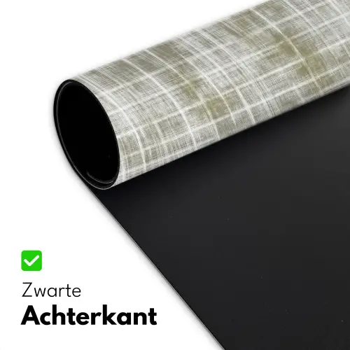 Linnen - Patroon - Groen Muismat XXL klein 681 -sfeer2