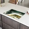 Golvend Marmer met Gouden Glans Inductie beschermer vinyl 3mm klein -sfeer8