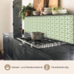 Patroon - Bloemenvorm - Groen keuken achterwand 2 middel 871 -usp_DE