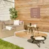 Adem kusjes in en blaas hartjes uit - Quotes - Spreuken Tuinposter op houten frame 2 cm dik klein -sfeer2