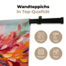 Bloemen - Abstract - Kunst - Modern Wandkleed katoen klein -tsfeer2_DE