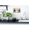 Bos - Herten - Winter - Sneeuw Muursticker klein -keuken