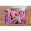 Bloemen - Kleurrijk - Bladeren laptophoes neopreen klein -tafel