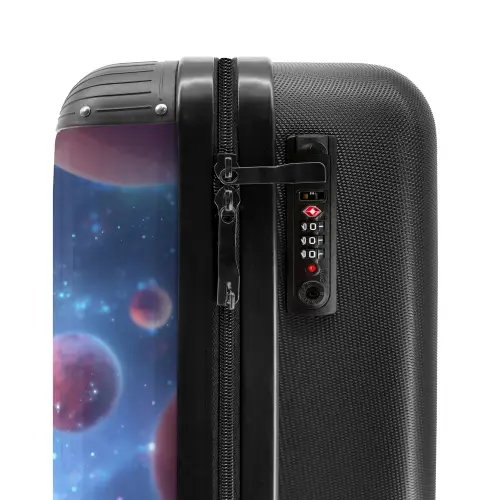 Roze alien tussen de planeten NBS - Handbagage koffer - Kinderen Unisex middel -slot