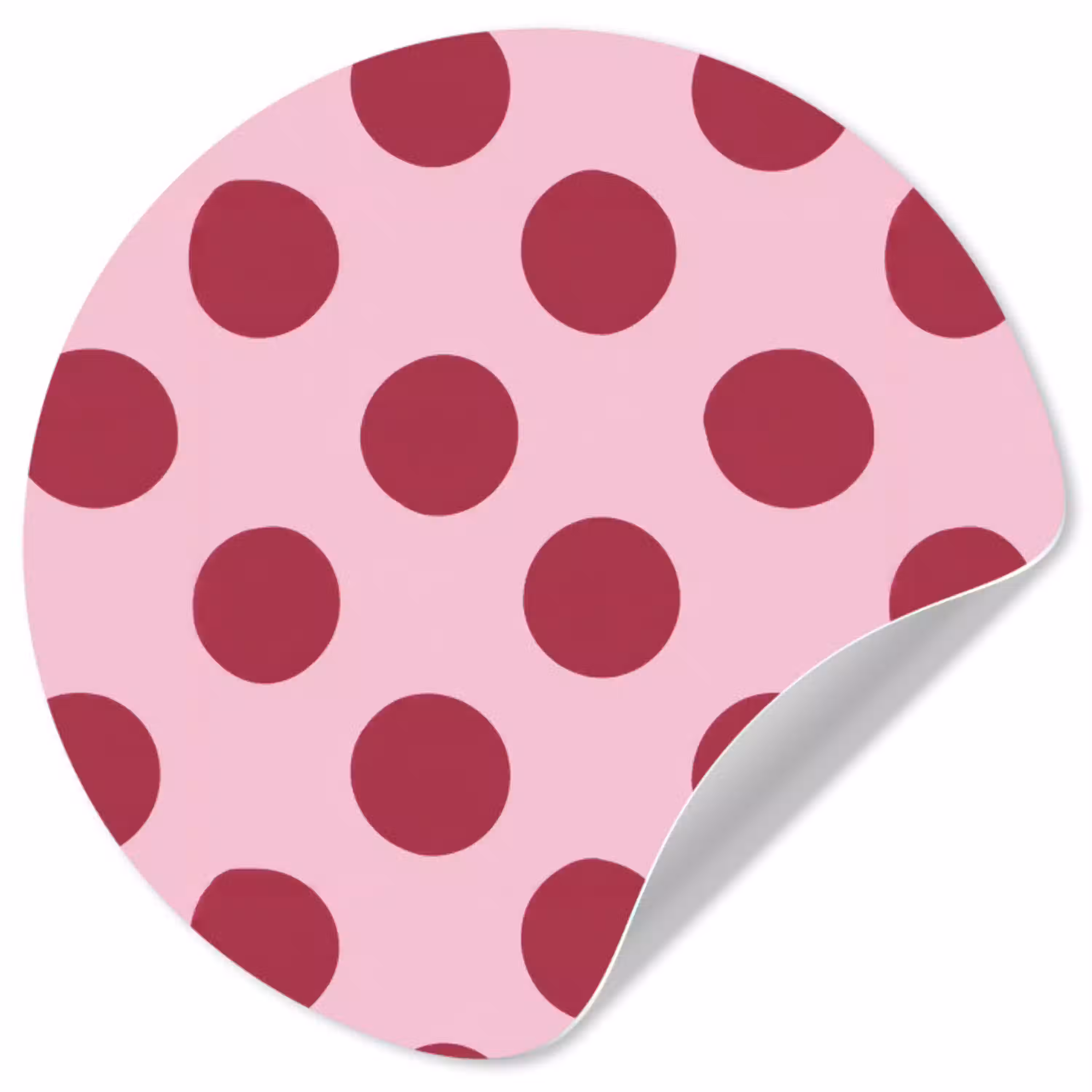 Stippen - Patroon - Bordeaux Wandcirkel behangsticker klein 186 -3d