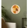 Cirkels - Geel - Minimalistisch Wandcirkel kunststof plaat 5mm dik klein -sfeer3