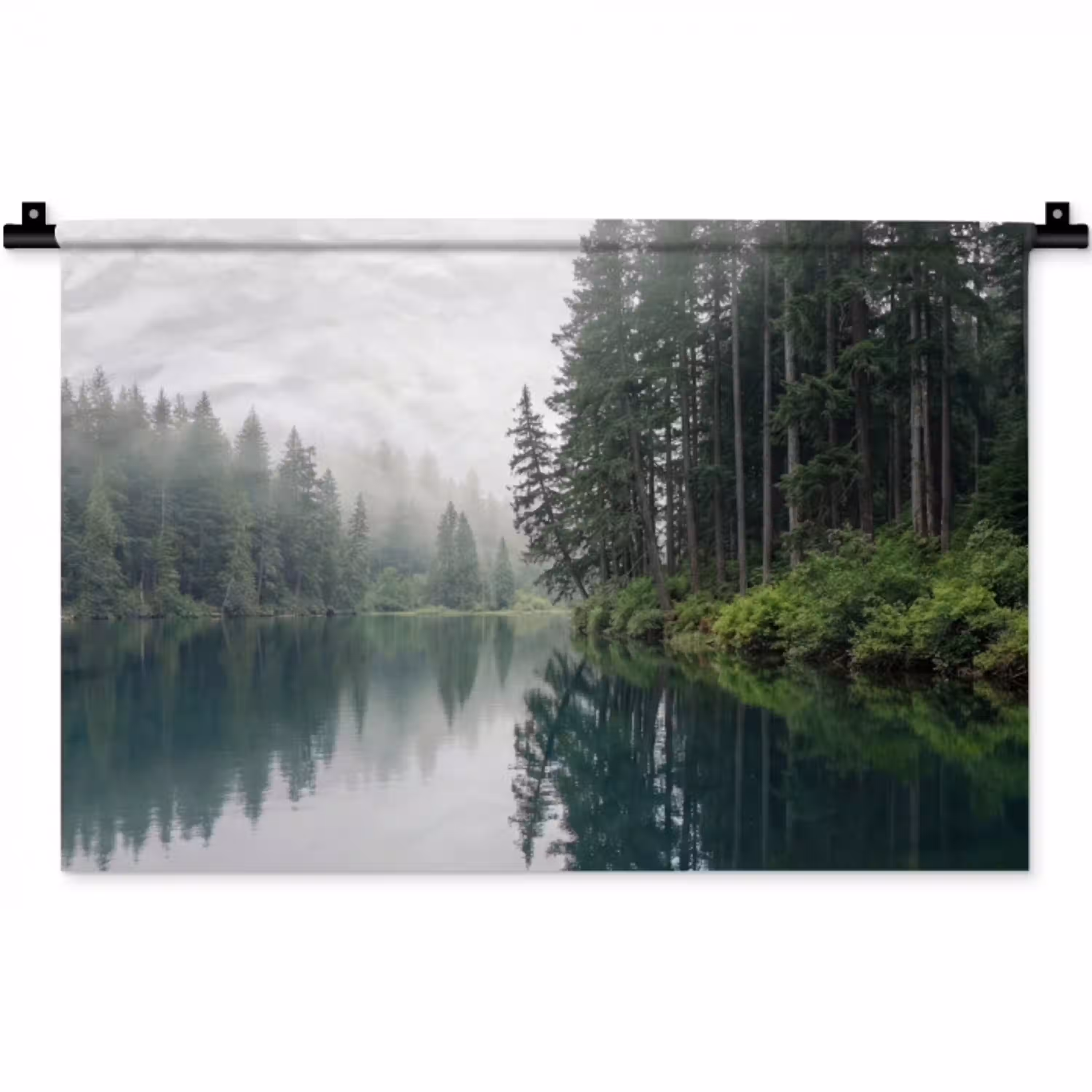 Bergen - Meer - Bos Wandkleed katoen klein -zz3d
