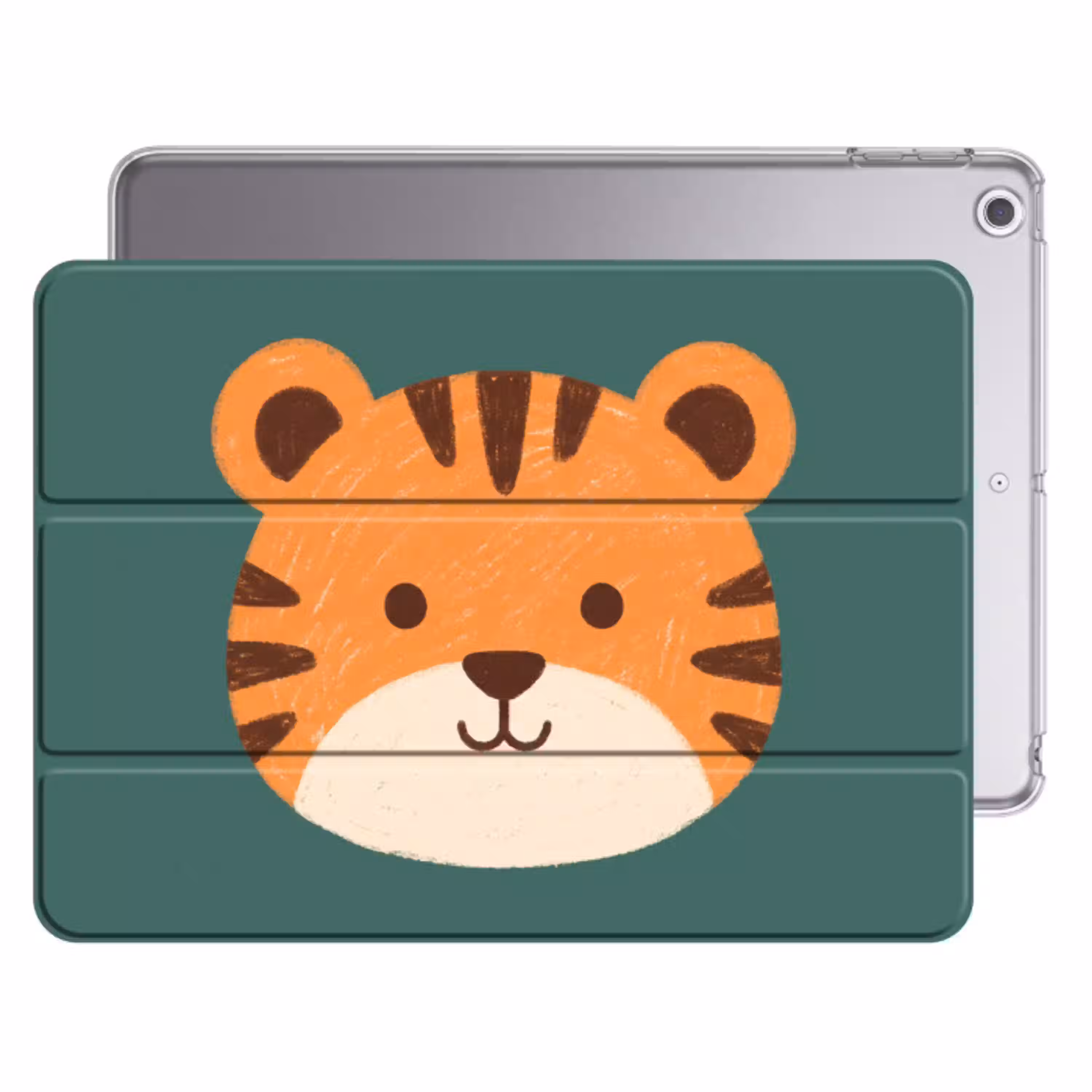 Dieren - Kop - Oranje - Illustratie - Modern Apple iPad 2017 middel -threedimensional_3d_global