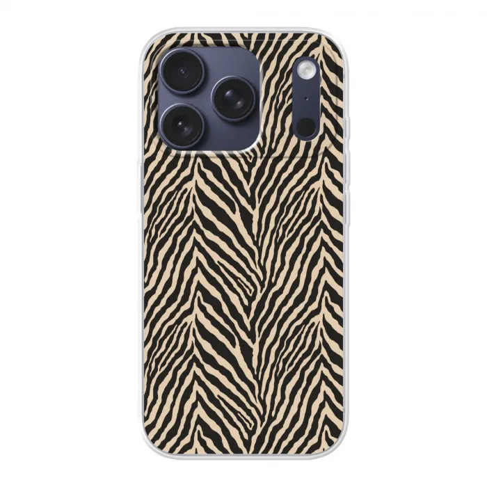 Zebra - Klassiek - Zwart Telefoonhoesje iPhone 17 Pro klein 878 -3d
