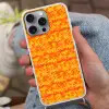 Verf - Oranje - Geel Hoesje iPhone 16 Pro Max met koord klein 804 -sfeer3