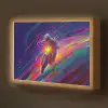 Crossmotor - Neonkleuren - Lijnen - Helm Light Box met batterij (Wandlamp kind) middel -z3d_website