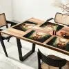 Hert - Geverfd - Gewei - Bruin Placemat vinyl groot -zzsfeer4_Kitchenyeah-website
