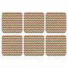 Retro - Disco - Golven - Kleur onderzetter kurk middel 366 -3d