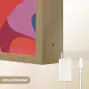 Vormen - Bochten - Kleurrijk - Abstract Light Box met batterij (Wandlamp) middel -USP_websiteoplaadbaarNL