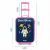Astronaut - Planeet - Sterren - Raket Kinderkoffer - Roze klein -productfoto_formaten