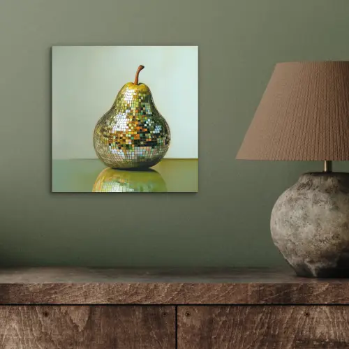 Fruit - Disco - Art - Glitter aluminium wit klein -sfeer2