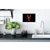 Kreeft - Papier - Origami papier - Rood Muursticker klein -keuken