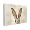 Haas - Oren - Bruin Tuinposter op houten frame 2 cm dik klein -3d