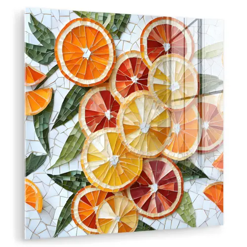 Schijfjes - Fruit - Oranje - Mozaïek plexiglas 5mm klein -zzzproduct_nieuw