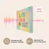 Quote - Lucky - Regenboogkleuren PET vilt klein -USP_NL