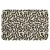 Abstract - Lijnen - Zwart Badmat klein 997 -3d