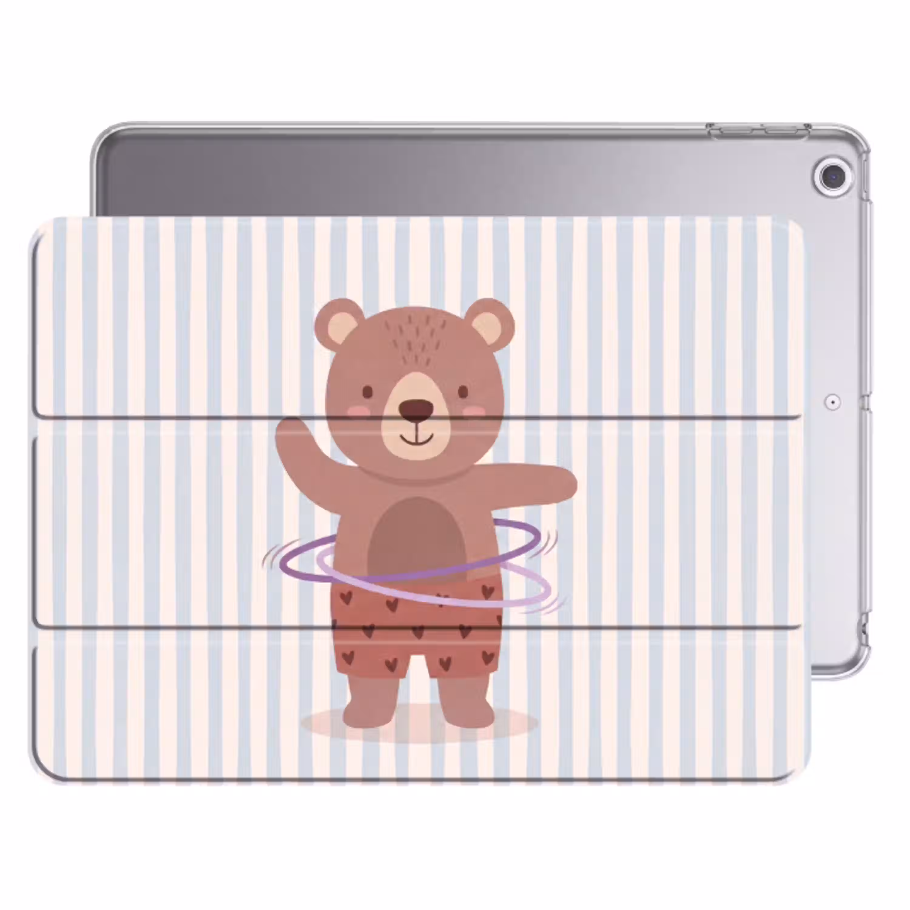 Beer - Hoepel - Kinderkamer - Illustratie - Bruin Apple iPad 2017 middel -threedimensional_3d_global