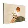 Takken - Vormen - Abstract Tuinposter op houten frame 2 cm dik klein -3d