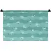 Zee - Dieren - Blauwe krab - Blauw Wandkleed katoen klein 269 -zz3d