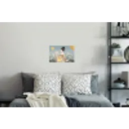 Aziatisch - Vrouw - Kimono Muursticker klein -slaapkamer
