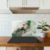 Marmer - Goud - Groen - Luxe keuken achterwand spatscherm klein -sfeer2