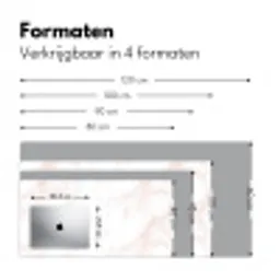 Zalmroze - Marmer - Aders Muismat XXL klein 681 -sfeer5