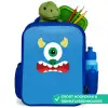 Dierenportret - Monster - blauw Kinderrugzak - Blauw middel -inhoud_NL