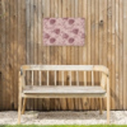 Reliëf - Pioenrozen - Roze Tuinposter op houten frame 2 cm dik klein 845 -sfeer4