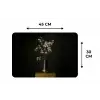 Bloembollen - Wit - Vaas - Minimalistisch Placemat vinyl groot -specs