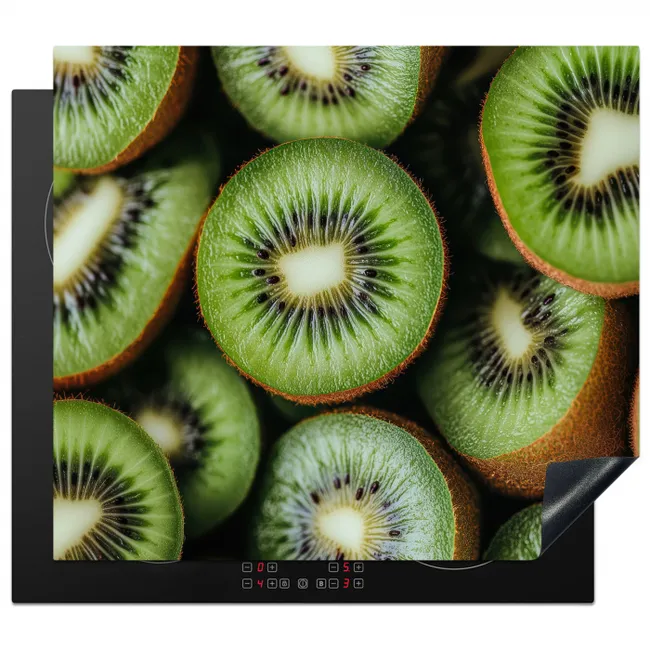 Kiwi - Fruit - Groen Inductie beschermer vinyl 3mm middel -3d