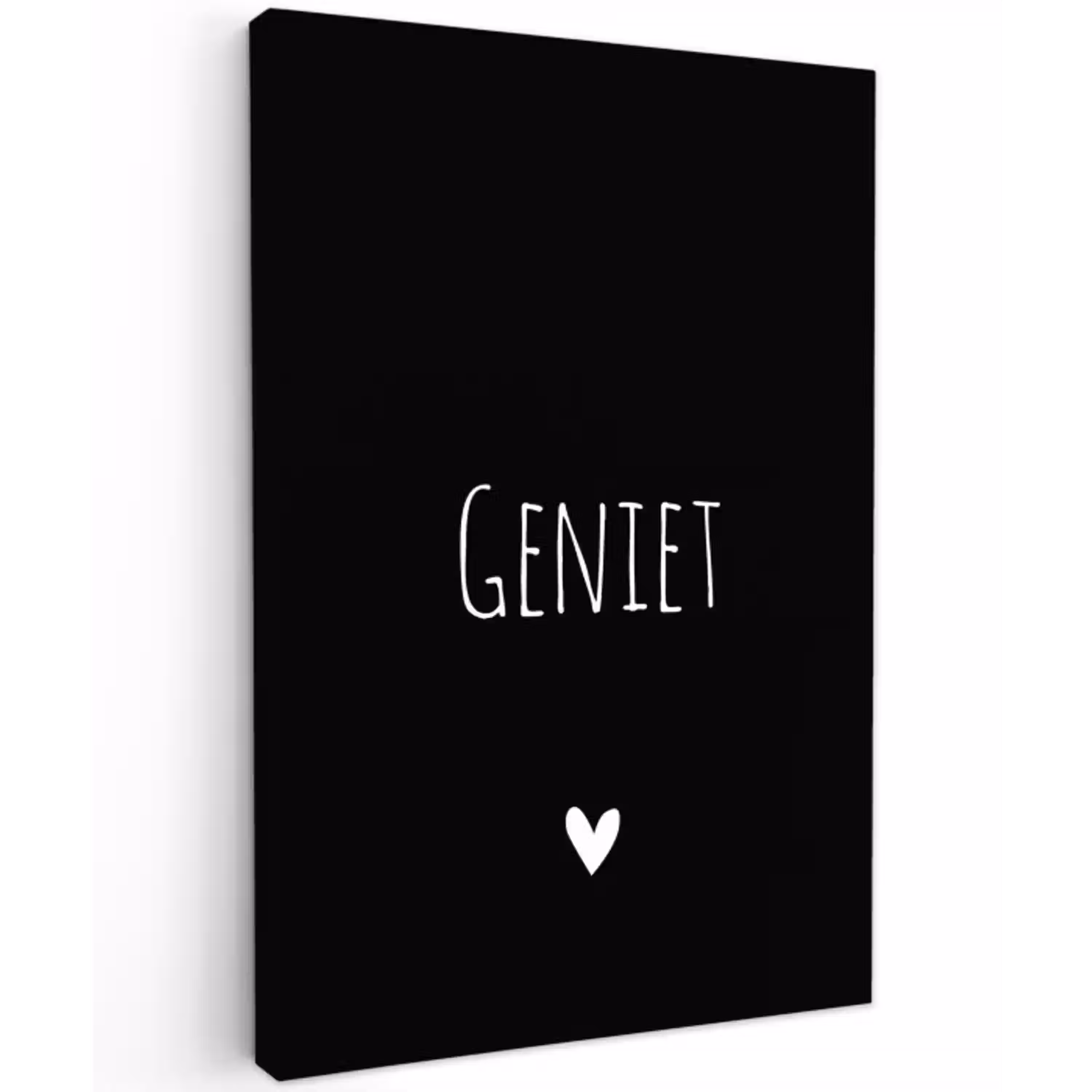 Spreuken - Geniet - Quotes Tuinposter op houten frame 2 cm dik klein -3d