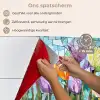 Mozaïek - Veld - Tulpen - Kleurrijk keuken achterwand spatscherm klein -spatscherm_NL