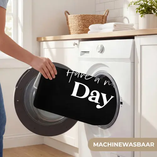 Have a nice day - Quotes - Zwart - Spreuken Badmat klein -USP_WasbaarNL