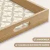 Patroon - Klassiek - Beige Dienblad Rechthoek middel 911 -USP_HandgreepNL
