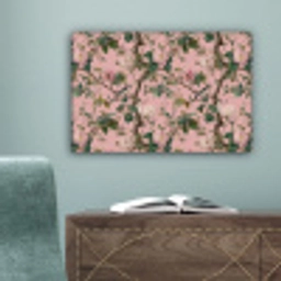 Pioenrozen - Botanisch - Vogel canvas 2cm klein 34 -sfeer4