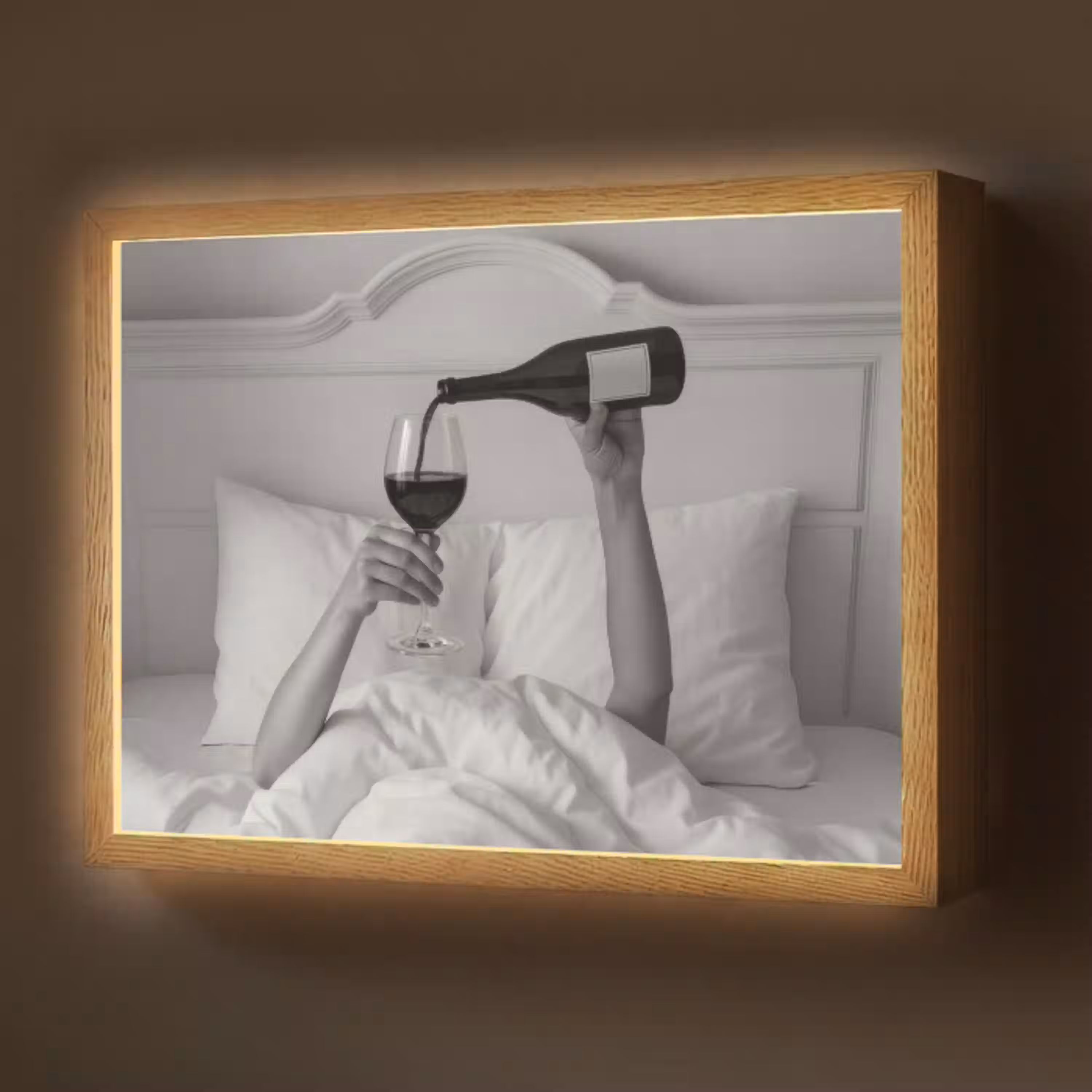 Lakens - Armen - Wijn - Glas Light Box met batterij (Wandlamp) middel -z3d_website