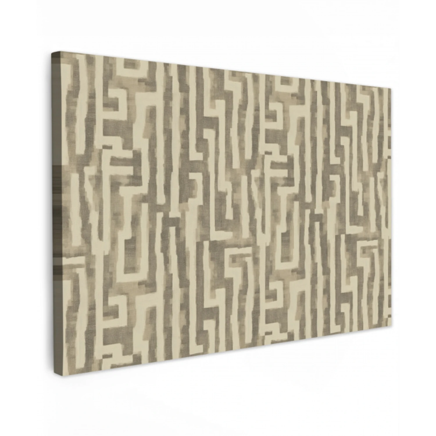 Abstract - Geometrisch - Groen canvas 2cm klein 34 -z3d