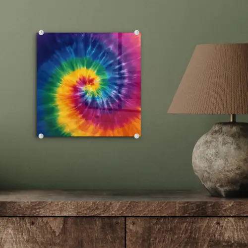 Regenboogkleuren - Spiraal - Kleurrijk plexiglas 5mm klein -sfeer3