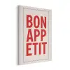 Blokletters - Rood - Kartelrand PET vilt klein -3d