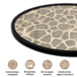 Giraf - Patroon - Beige - Bruin Fotolijst rond zonder passe partout klein 856 -closeup_DE