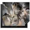 Geologisch Goud op Marmer Inductie beschermer vinyl 3mm middel -3d