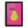 Illustratie - Fruit - Peer - Groen fotolijst zwart zonder passe partout klein -3d