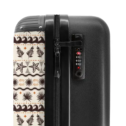 Strand en zee print NBS - Handbagage koffer - Volwassenen Unisex middel -slot