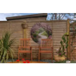 Kersenbloesem - Natuur - Sakura - Pad - Japanse tuin Wandcirkel tuinposter met ringen klein -buiten3