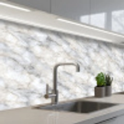 Grijs - Marmer - Gedetailleerd keuken achterwand 2 middel 871 -3d_schuin